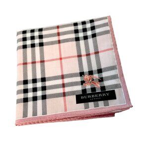 NWT Burberry Cotton Scarf – Embroidered Classic Check